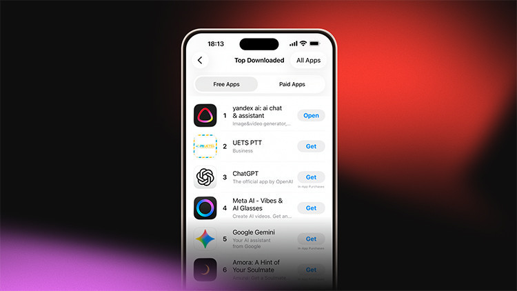 Yandex AI tanıtımının hemen ardından App Store’da ilk sıraya yükseldi