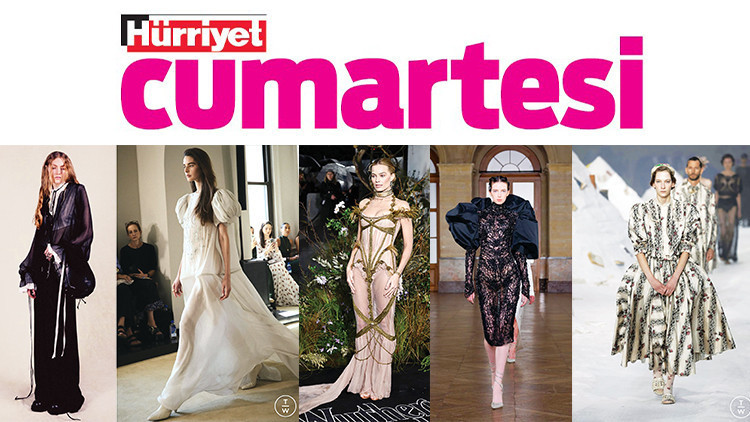 Hacimli etekler, kabarık kollar, dantel dokular ve inciler Sanki 19’uncu yüzyıldaymışız gibi... Hacimli etekler, kabarık kollar, dantel dokular ve inciler Sanki 19’uncu yüzyıldaymışız gibi...