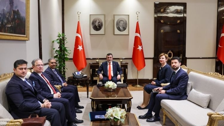 Cumhurbaşkanı Yardımcısı Yılmaz, D-8 Genel Sekreteri Büyükelçi Mahmoodu kabul etti