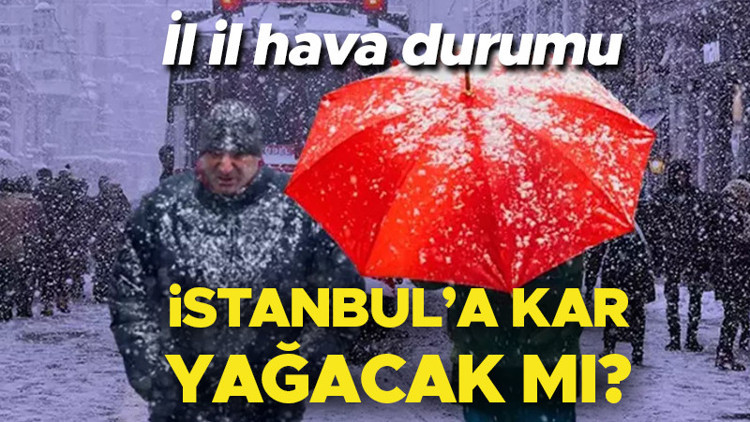 KAR YAĞIŞI GERİ DÖNÜYOR | Son dakika hava durumu tahminleri il il yayınlandı Bugün (26 Şubat) hava nasıl olacak İstanbulda kar var mı Meteoroloji ve İstanbul Valiliği saat vererek uyardı
