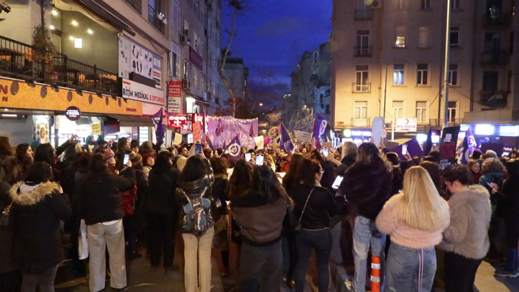 İstanbul - Beyoğlunda 24üncü Feminist Gece Yürüyüşü