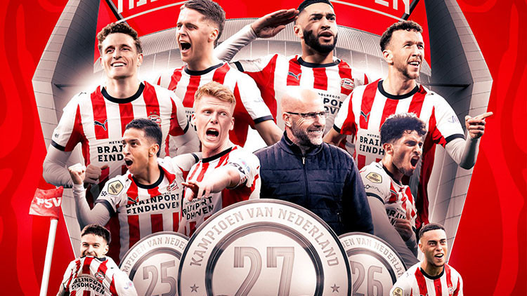 Hollandada şampiyon PSV