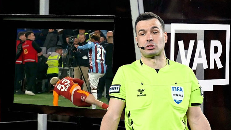 Trabzonspor-Galatasaray maçının VAR kaydı açıklandı: Hakem kararını neden değiştirmedi