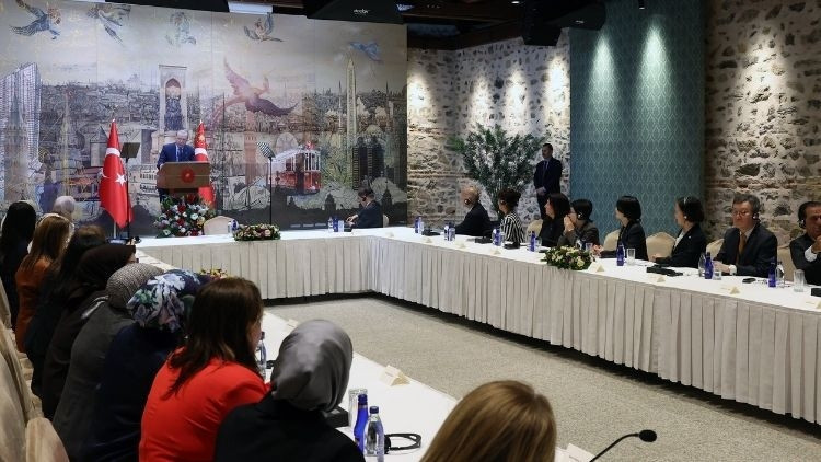 Cumhurbaşkanı Erdoğan, ICAPP Kadın Kolu 9. toplantısı katılımcılarıyla görüştü