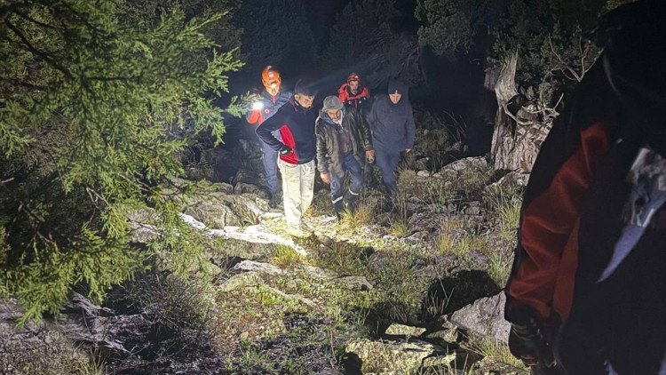 Mantar ararken kaybolan kişiyi jandarma ve AFAD ekipleri kurtardı
