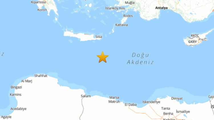 Son dakika... Akdenizde 5.0 büyüklüğünde deprem