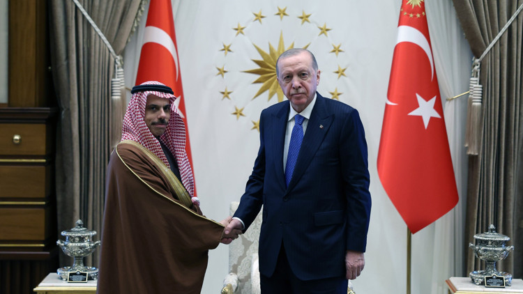 Cumhurbaşkanı Erdoğan, Suudi Arabistan Dışişleri Bakanı Faysalı kabul etti