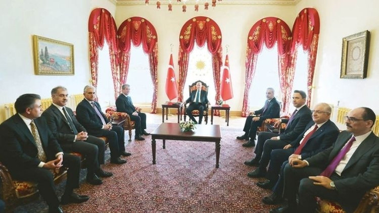 Mesrur Barzani Dolmabahçe’de