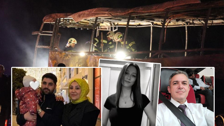 Denizlideki otobüs kazasında yürek yakan detaylar: Camı kırıp eşini kurtardı, 9 aylık oğluyla alevlerin arasında kaldı