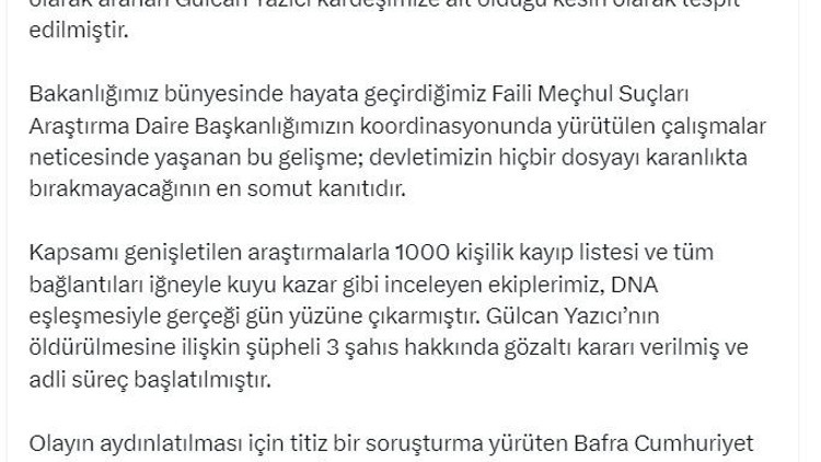 Faili meçhul kadın cinayeti 20 yıl sonra aydınlatıldı Faili meçhul kadın cinayeti 20 yıl sonra aydınlatıldı