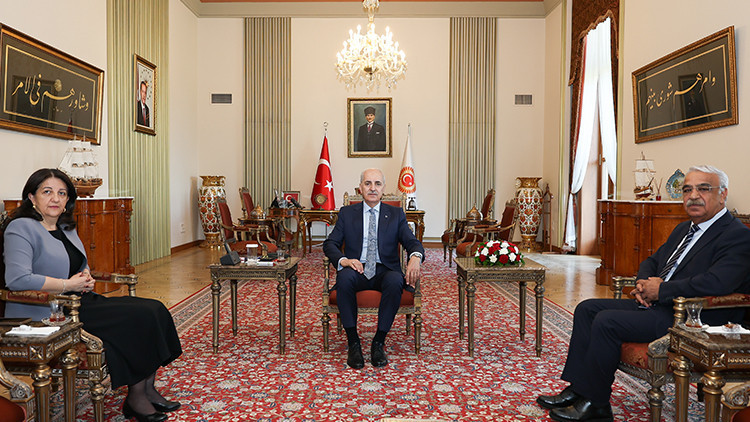 TBMM Başkanı Numan Kurtulmuş, DEM Parti İmralı heyetini kabul etti