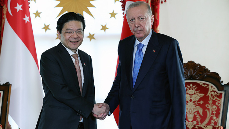 Cumhurbaşkanı Erdoğan, Singapur Başbakanı Lawrence Wongu kabul etti