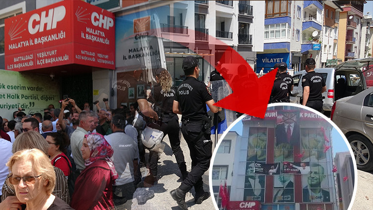 Malatyada CHPnin yeni il yönetimi, kapıyı çilingire açtırarak içeri girdi Kılıçdaroğlunu kızdıracak protesto: Üzerine çarpı atıp hain yazdılar