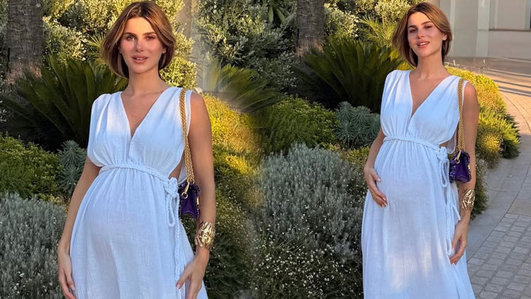 Nazlı Sabancıdan hamile pozu Nazlı Sabancıdan hamile pozu