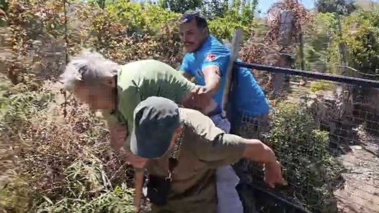 Kendini yakmak istedi 100 dönüm kül oldu