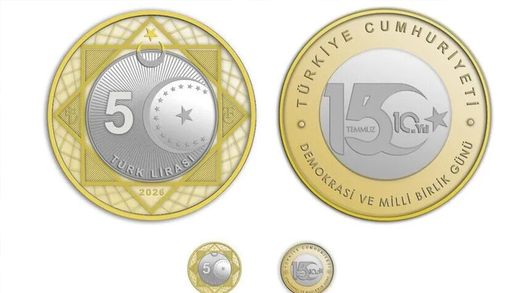 15 Temmuzun 10uncu yılına özel 5 lira hatıra para basıldı