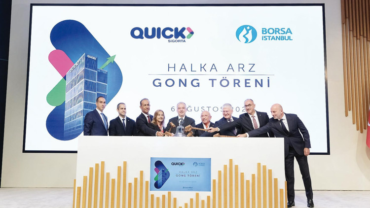 Borsa’da gong, Quick Sigorta için çaldı