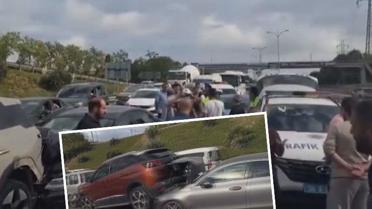 İstanbulda 6 aracın karıştığı zincirleme kaza