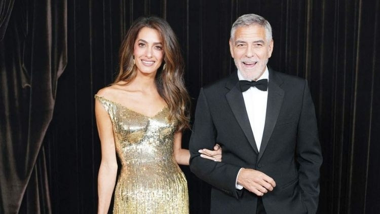 Clooney çiftinden anlamlı gece Clooney çiftinden anlamlı gece