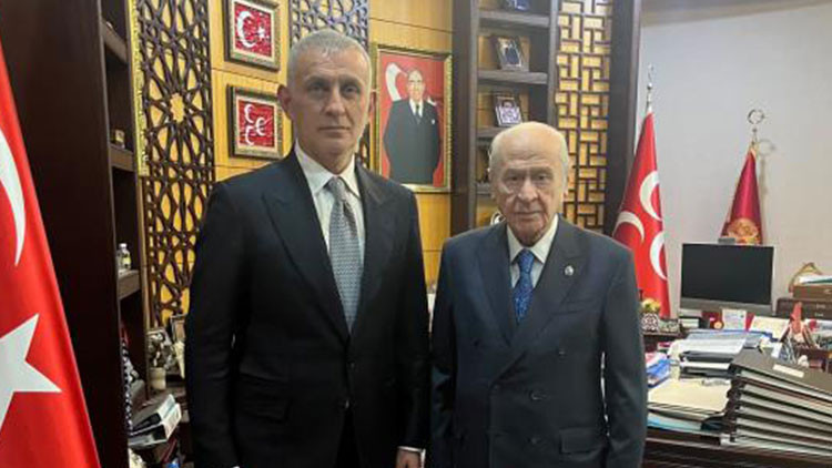 Devlet Bahçeli, TFF Başkanı Hacıosmanoğlunu kabul etti Devlet Bahçeli, TFF Başkanı Hacıosmanoğlunu kabul etti