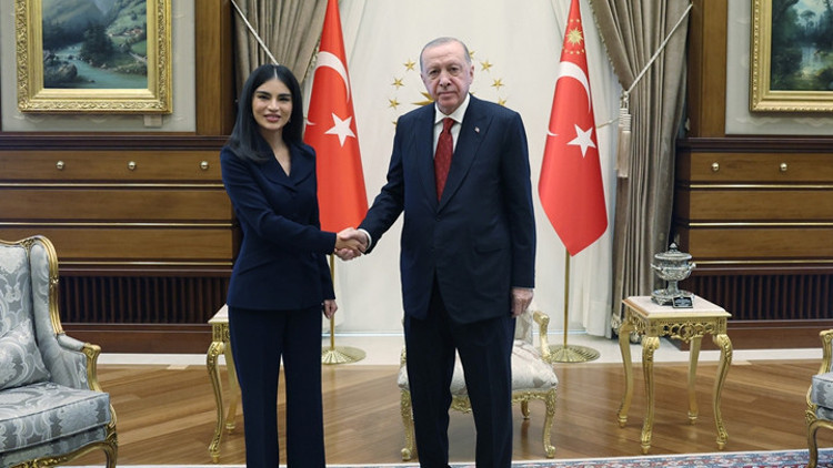Cumhurbaşkanı Erdoğan, Özbekistan Cumhurbaşkanlığı İdaresi Başkanı Mirziyoyevayı kabul etti