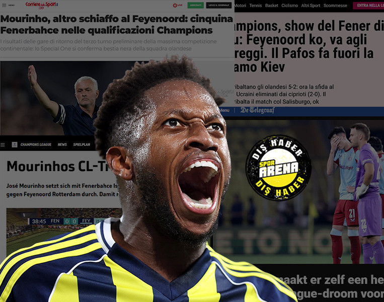 Avrupa basını, Fenerbahçeyi konuşuyor Mourinhodan bir tokat daha Feyenoord, İstanbul cehenneminden kurtulamadı