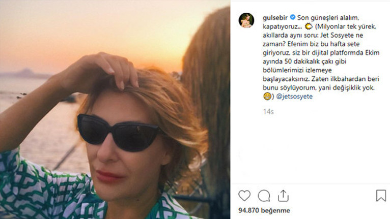 Gülse Birsel böyle açıkladı.. Jet Sosyete devam edecek mi