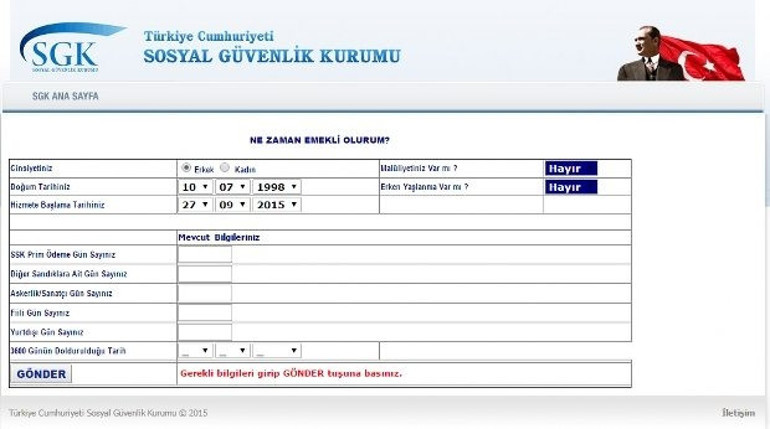 SGK emeklilik yaşı sorgulama | Ne zaman emekli olurum