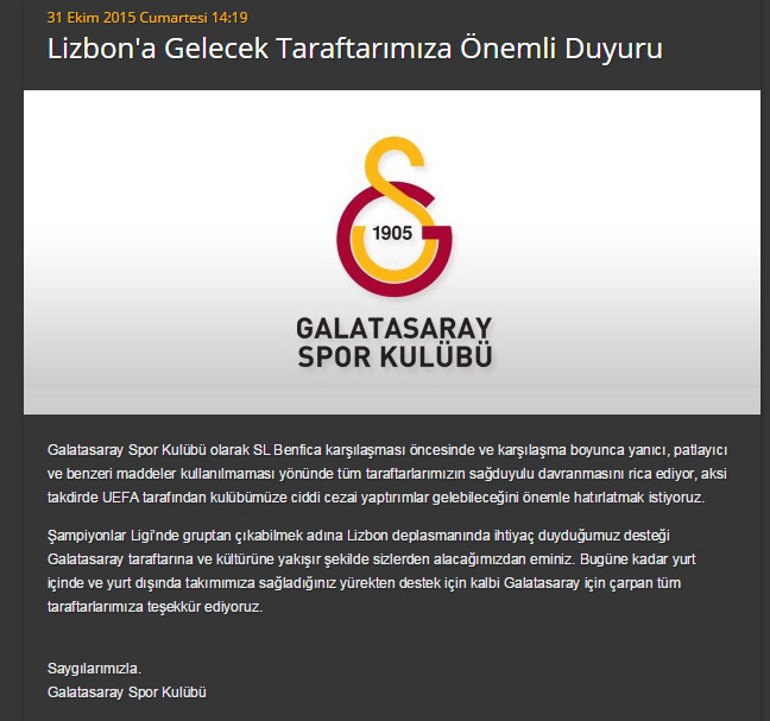 G.Saraydan uyarı: Yanıcı, patlayıcı maddeler kullanmayın