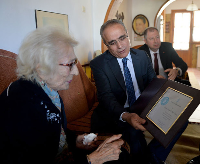 Kültür Bakanından Gönül Ülkü Özcana ziyaret