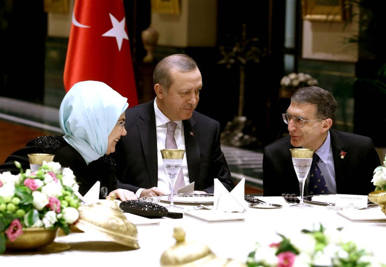 Cumhurbaşkanı Erdoğandan Aziz Sancar onuruna akşam yemeği