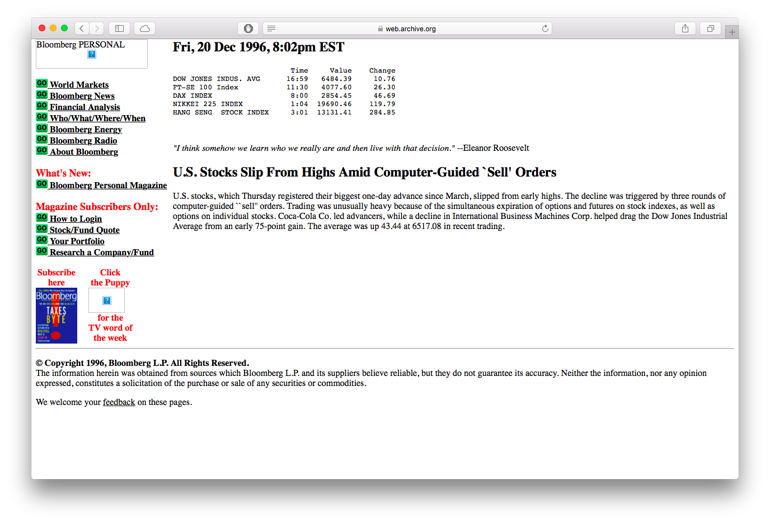 İnternet 25 yıl önce böyle görünüyordu