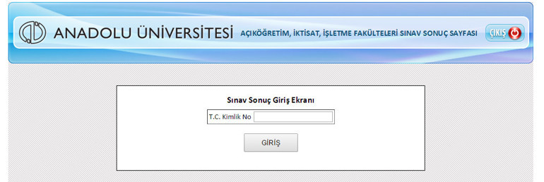 AÖF Güz Dönemi Sınav Sonuçları Açıklandı