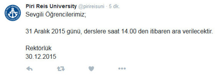 Üniversitelerden kar tatili duyurusu
