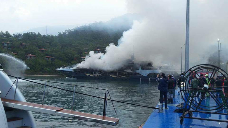 Ünal Aysalın 80 milyonluk yatı kül oldu