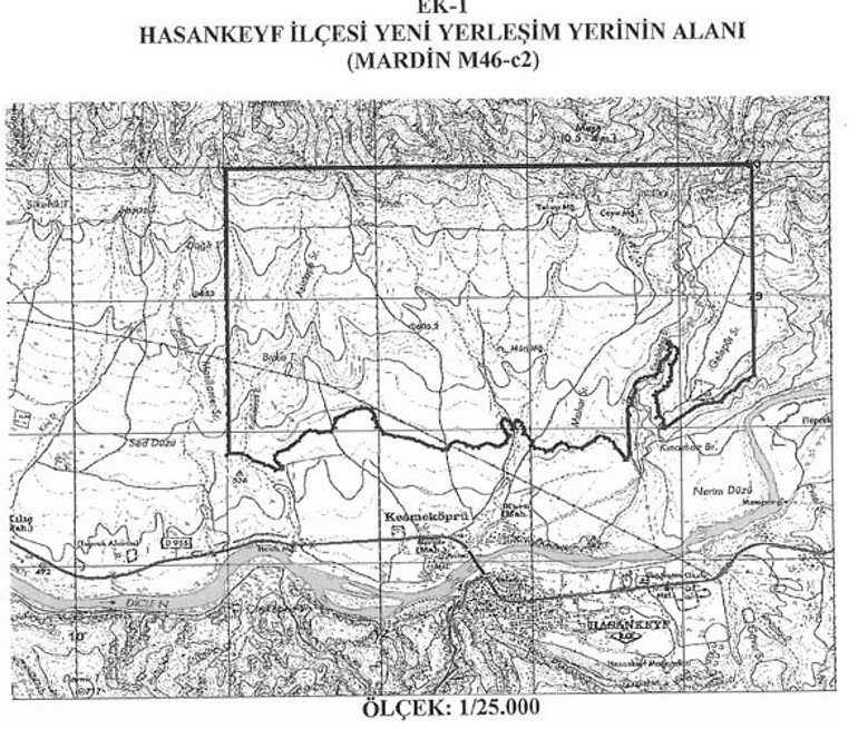 Hasankeyfin ilçe sınırları belli oldu