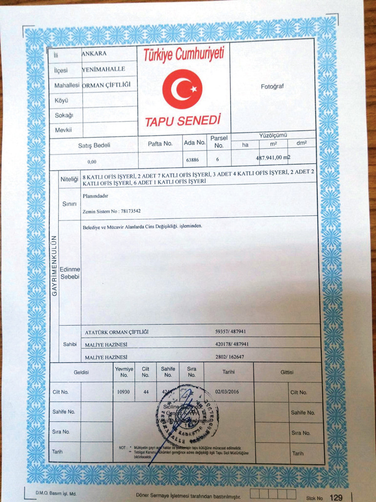 İşte Saray'ın tapusu! AK Partili Deligöz gösterdi - Resim: 0