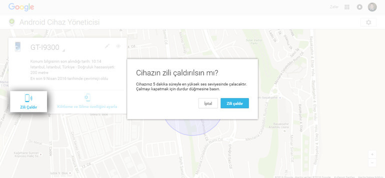 Kaybolan Android cihazımı nasıl bulurum