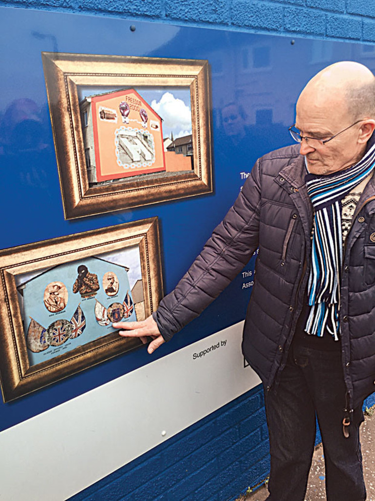 Belfastta duvarla gelen barış...