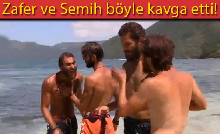 Survivorda Zafer ve Semihin kavgasında şoke eden görüntüler