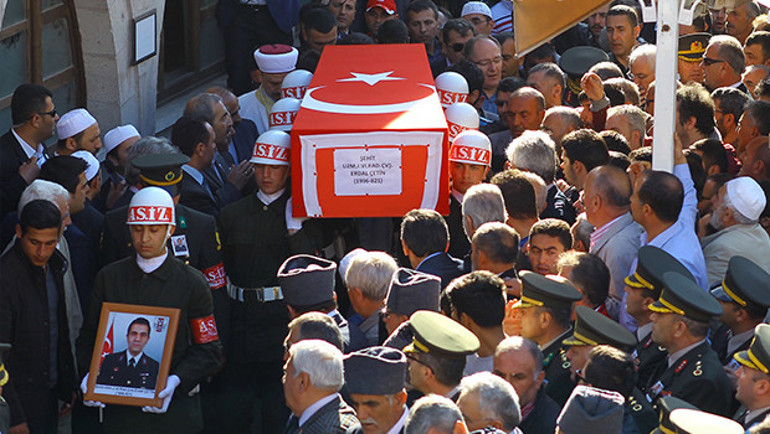Fikret Orman şehit cenazesinde