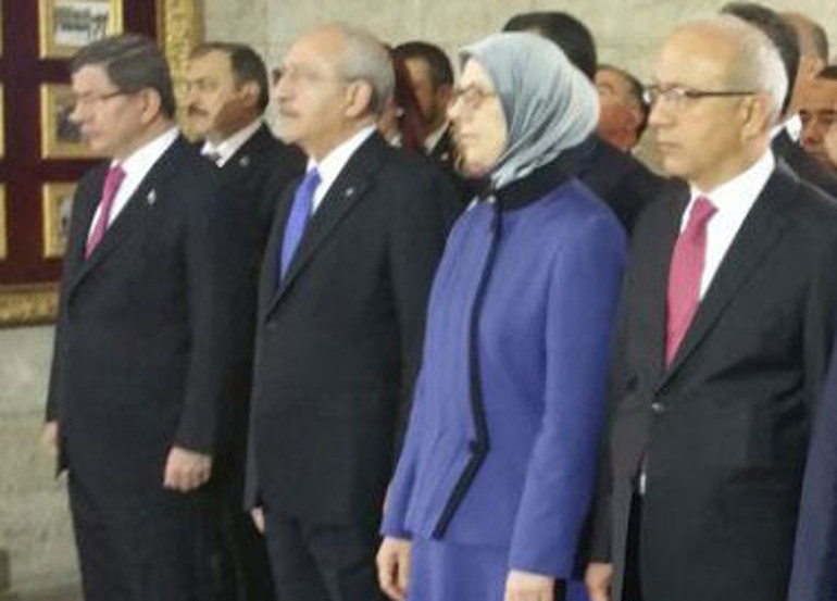 Anıtkabirde dikkat çeken ayrıntı