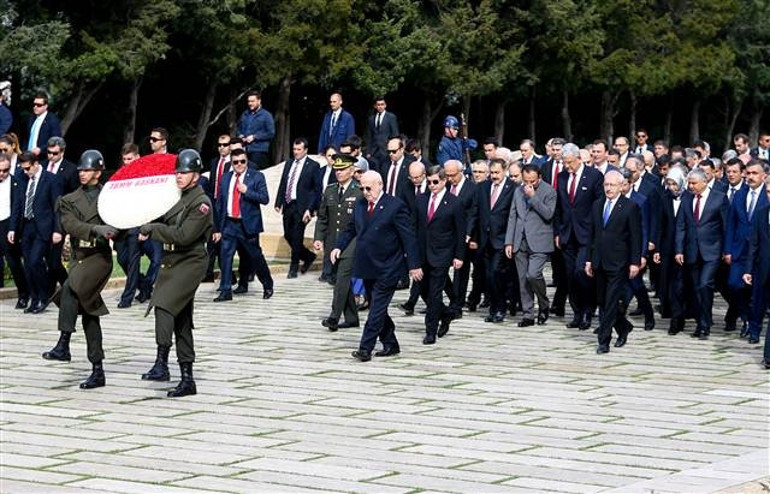 Anıtkabirde dikkat çeken ayrıntı