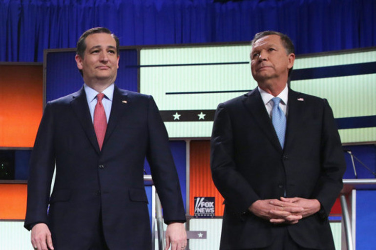 Cruz ve Kasich, Trumpı durdurmak için güç birliği yapacak