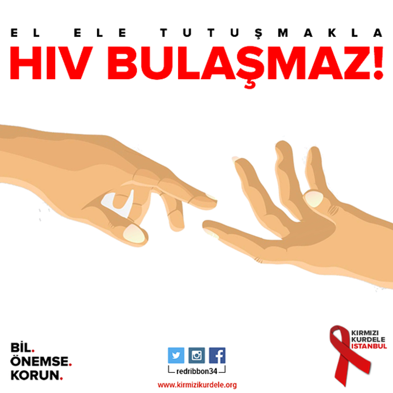 HIV’e karşı Kırmızı Kurdele İstanbul