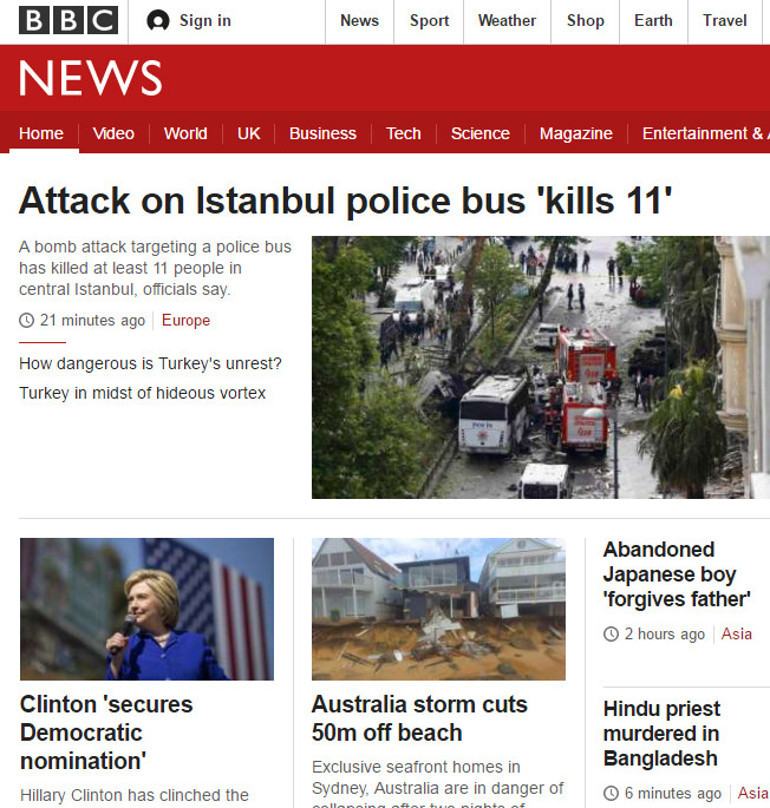 İstanbul patlamasını dünya böyle gördü! - Resim: 1