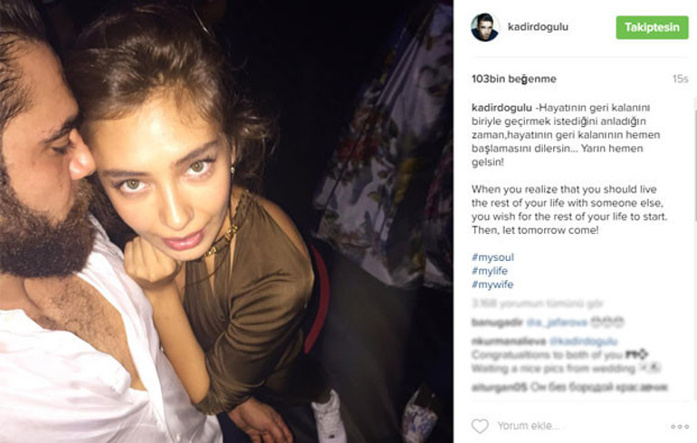 Kadir Doğulu ile Neslihan Atagül evlendi.. İşte o düğünden fotoğraflar