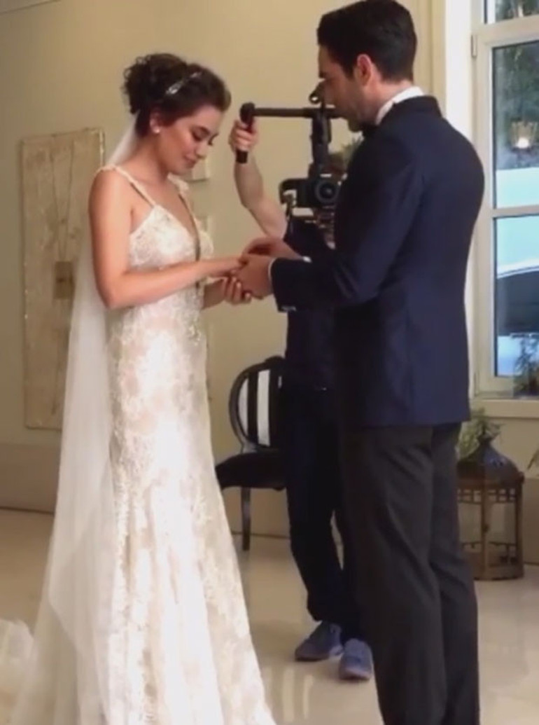 Kadir Doğulu ile Neslihan Atagül evlendi.. İşte o düğünden fotoğraflar