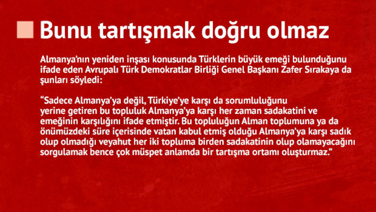 Sadakat tartışmaları çok tehlikeli