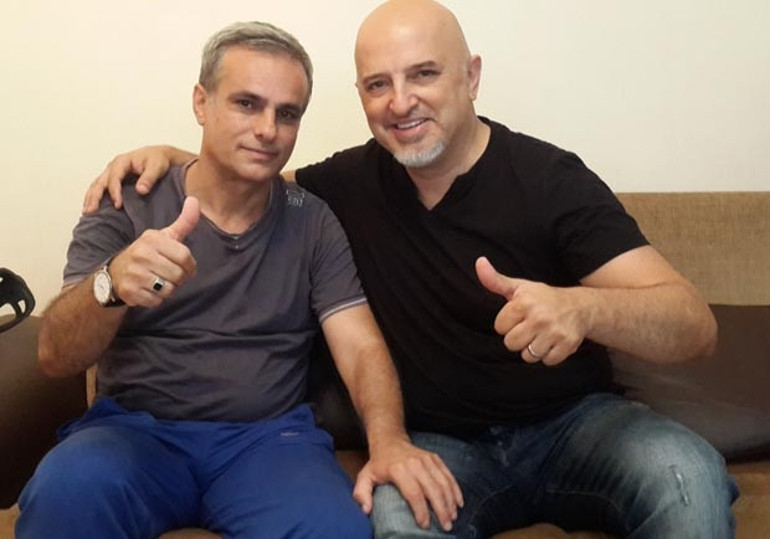 Ünlü komedyen Yavuz Seçkin 15 Temmuz gazisi Gürsel Erden’i ziyaret etti